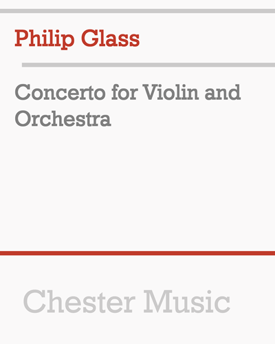 Concerto for Violin and Orchestra — 菲利普·格拉斯