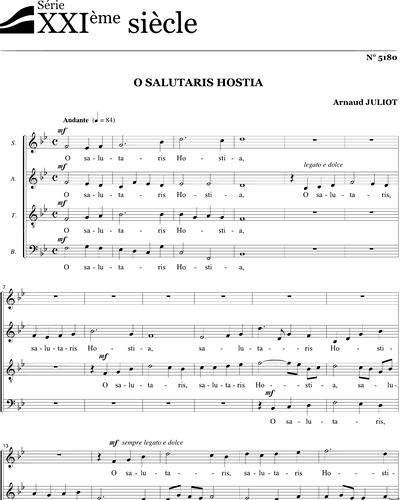O salutaris Hostia - Juliot — Arnaud Juliot