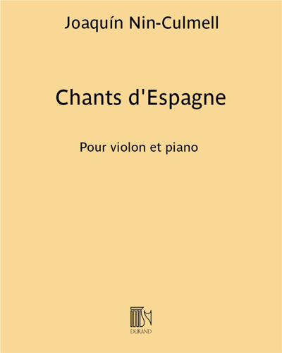 Chants d'Espagne — Joaquín Nin-Culmell