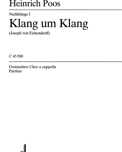 Nachklänge — Heinrich Poos