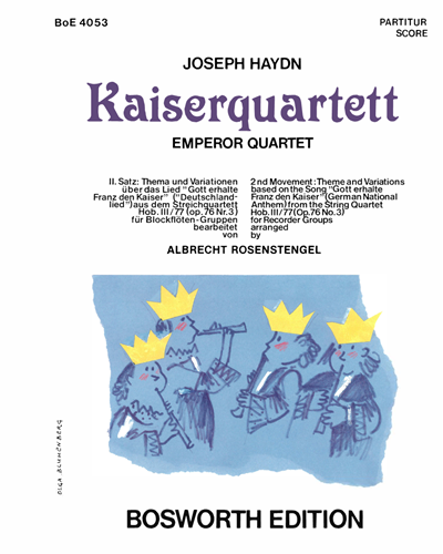 Kaiserquartett (2nd Movement: Theme and Variations) (Arranged for Recorder Groups) — 海顿