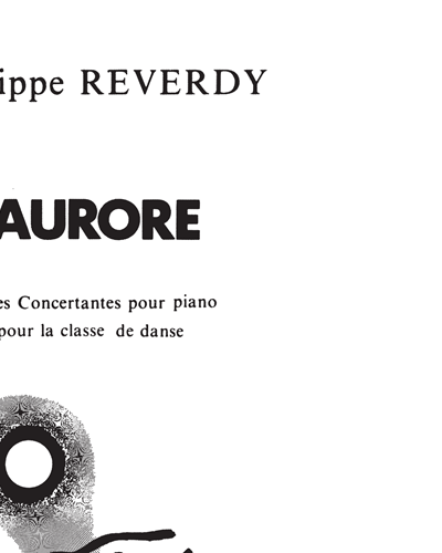 Aurore pièces concertantes pour piano — Philippe Reverdy