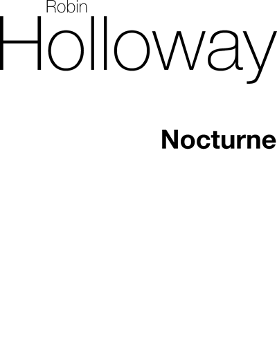 Nocturne, op. 90 — 罗宾·霍洛韦
