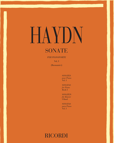 Sonata for Piano, Vol. 1 — Joseph Haydn
