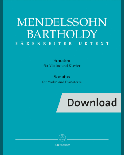 Sonatas for Violin and Piano — Felix Mendelssohn Bartholdy
