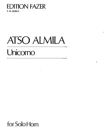 Unicorno, op. 14 — Atso Almila
