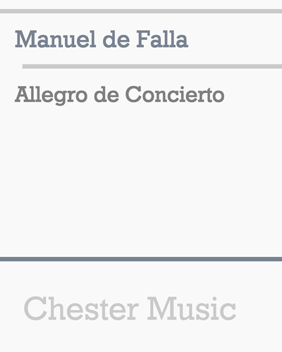 Allegro de concierto — 法雅