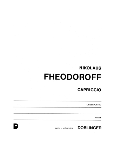 Capriccio — Nikolaus Fheodoroff