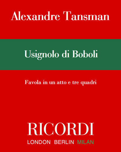 L'usignolo di Boboli — Alexandre Tansman