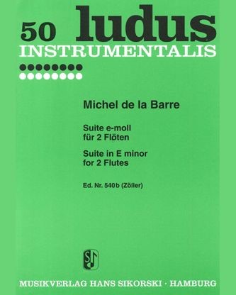 Suite in E minor — Michel de la Barre
