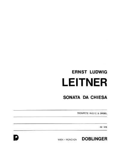 Sonata da chiesa — Ernst Ludwig Leitner