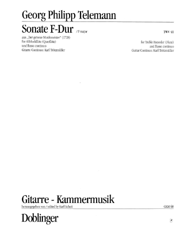Sonata in F major — 泰勒曼