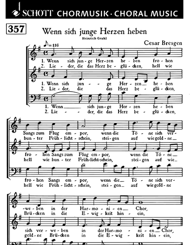 Wenn sich junge Herzen heben — Cesar Bresgen