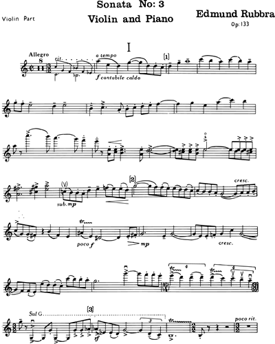Sonata No. 3 for Violin and Piano, op. 133 — 埃德蒙·鲁布拉