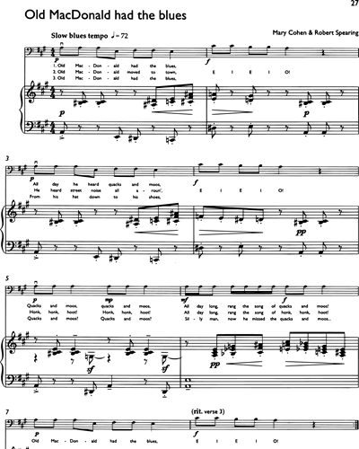Old MacDonald Had The Blues — Mary Cohen