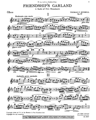 Friendship Garland, op. 97 — Thomas Dunhill