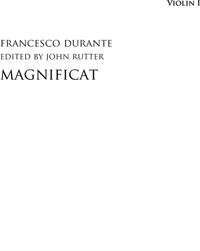 Magnificat — Francesco Durante