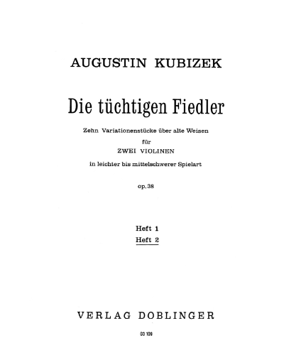 Die tüchtigen Fiedler, Book 2 — Augustin Kubizek