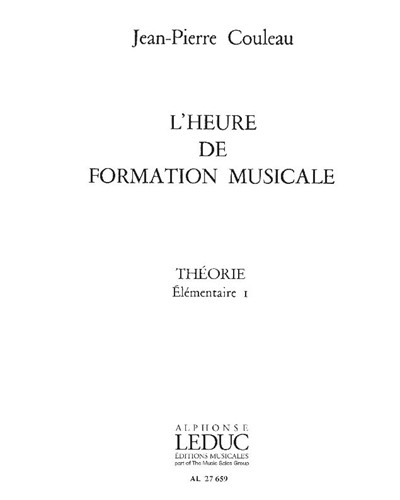 L'heure de formation musicale — Jean-Pierre Couleau
