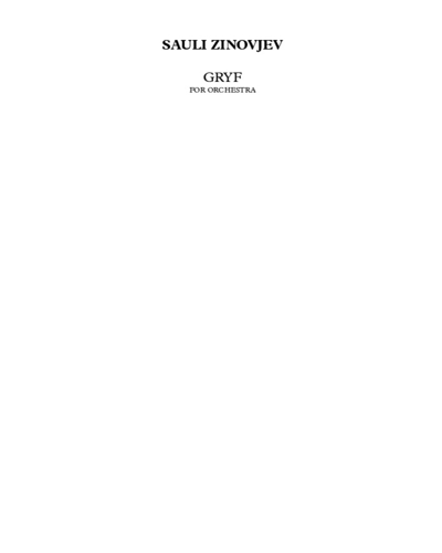 Gryf — Sauli Zinovjev