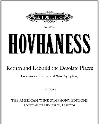 Return and Rebuild the Desolate Places Op. 213 — 阿兰·霍夫哈奈斯