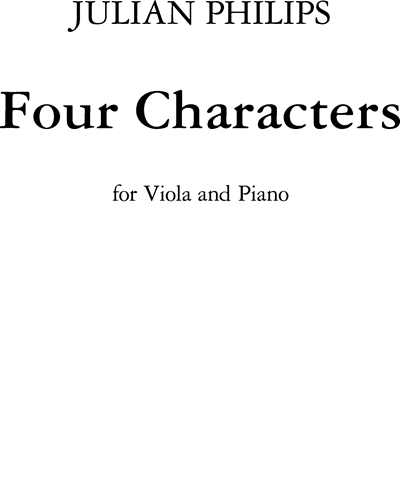 Four Characters — Peter Philips