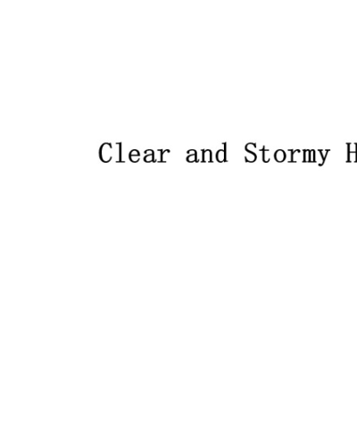 Clear and Stormy Horizons — Eden Lonsdale