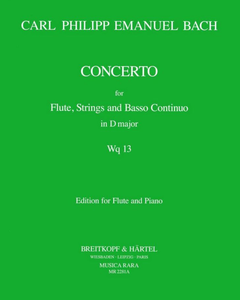 Flute Concerto in D major, Wq 13 — C.P.E.巴赫