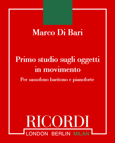Primo studio sugli oggetti in movimento — Marco Di Bari