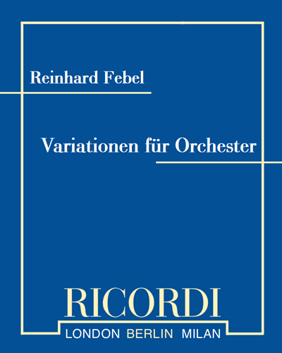 Variationen für Orchester — Reinhard Febel