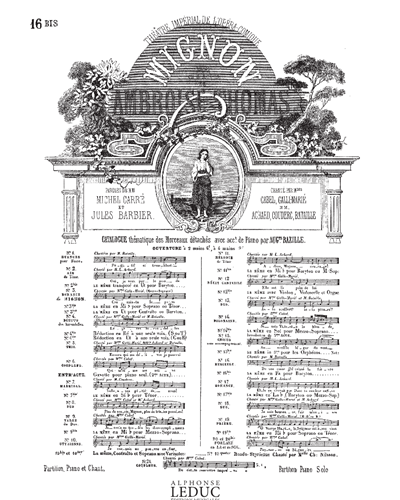 Berceuse (No. 16bis from the Opéra Comique 'Mignon') — 安布鲁瓦兹·托马