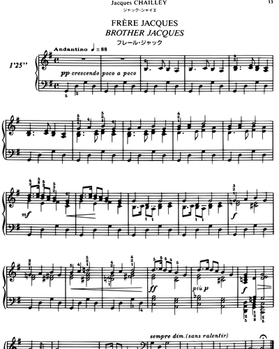 Brother Jacques — Jacques Chailley