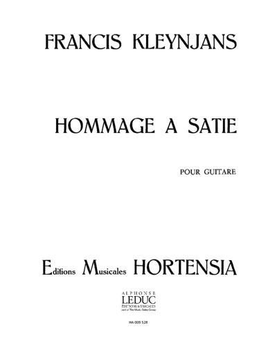 Hommage à Satie — Francis Kleynjans