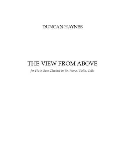 The View From Above — Duncan Haynes