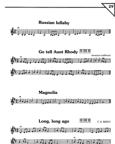 "Russian Lullaby" & "Go Tell Aunt Rhody" & "Magnolia" & "Long, Long Ago" — T.H. Bayly