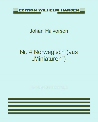 No. 4 Norwegian (from 'Miniatures') — 约翰·哈沃森