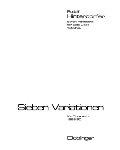 Seven Variations — Rudolf Hinterdorfer