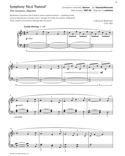 Symphony No. 6 'Pastoral' - Fifth Movement, Allegretto — 贝多芬