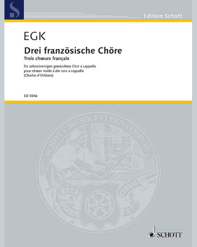 Three French Choirs — Werner Egk