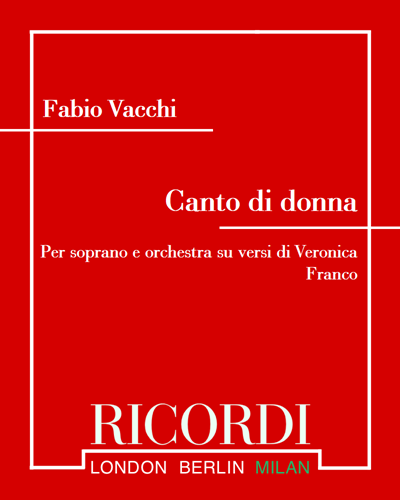 Canto di donna — Fabio Vacchi