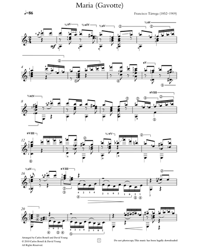 Maria (Gavotte) — 塔雷加