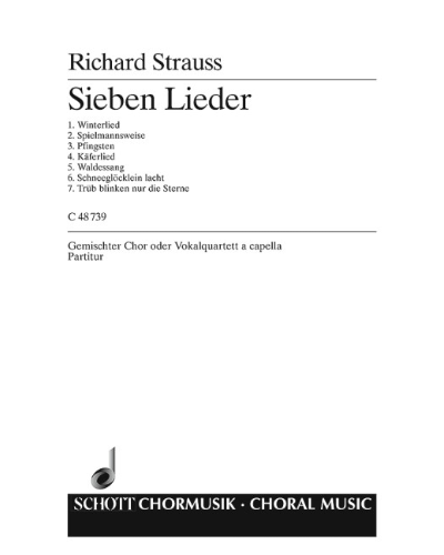 Sieben vierstimmige Lieder — 理查德·施特劳斯