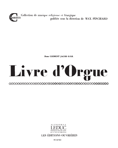 Livre d'Orgue — Maxime Jacob
