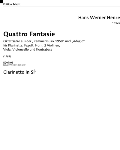 Quattro Fantasie — 亨策