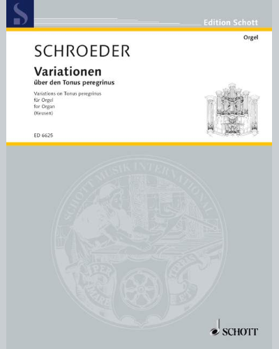 Variations über den Tonus peregrinus — Hermann Schroeder