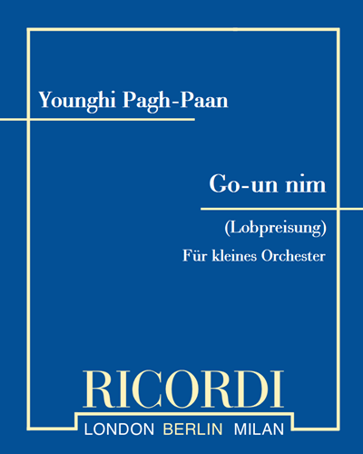 Go-un nim (Lobpreisung) — Younghi Pagh-Paan