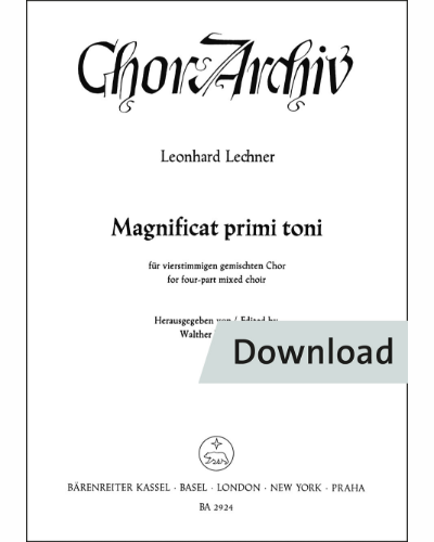 Magnificat primi toni — Leonhard Lechner
