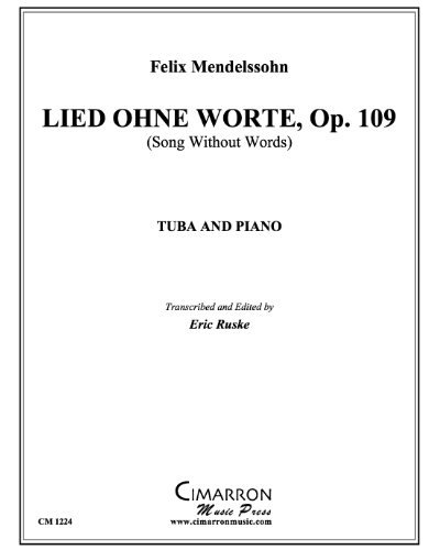 Lied Ohne Worte, op. 109 — 门德尔松