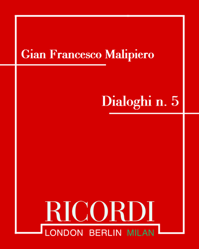 Dialoghi No. 5 (For Viola and Orchestra) — 马利皮耶罗