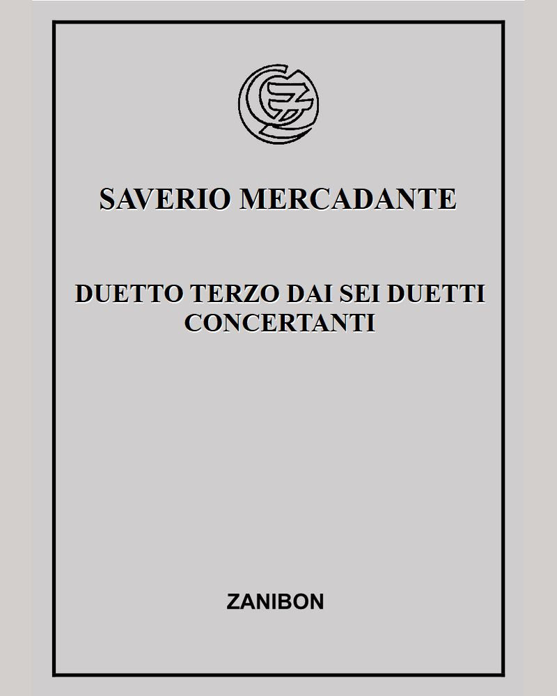 Duetto terzo dai sei duetti concertanti — Saverio Mercadante